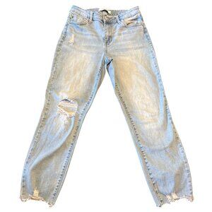 Judy Blue Womens Distressed Light Wash‎ Jeans Size 5/27 Cotton Blend